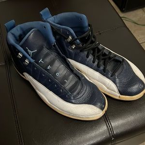 Jordan 12s blue and white